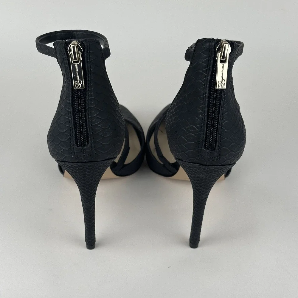 Jessica Simpson Piepper Women's Shoes Black Animal Print D'Orsay Size 9